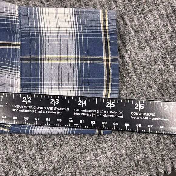 VTG Wrangler Shirt Mens XL Western Fashion Blue Plaid Pearl Snaps Cowboy‎ Rodeo - Picture 15 of 16